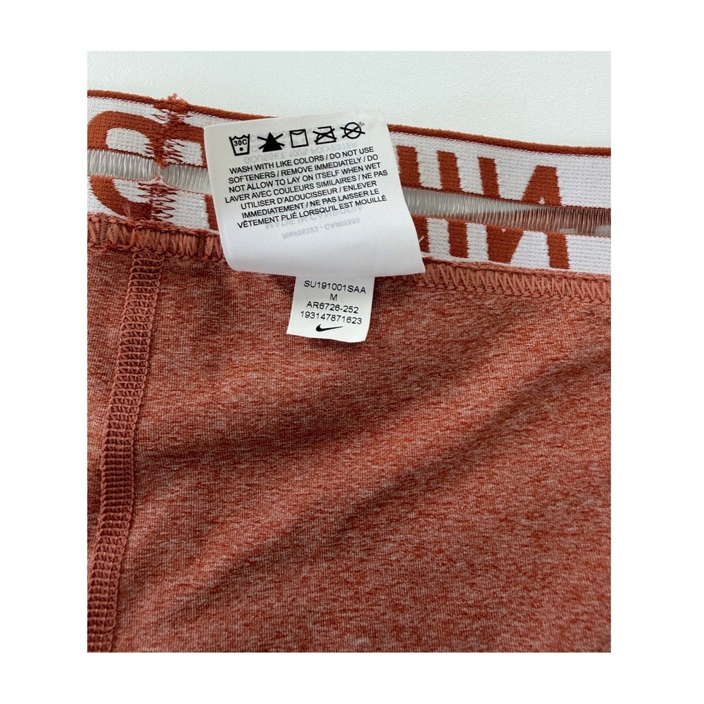 Nike Pro Training Shorts Womens Medium Burnt Orange Heather Compression - Picture 10 of 13